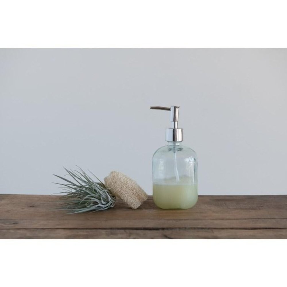 Recycled Glass Soap Bottle with Pump
